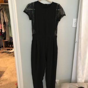 Zara Black Lace Jumpsuit